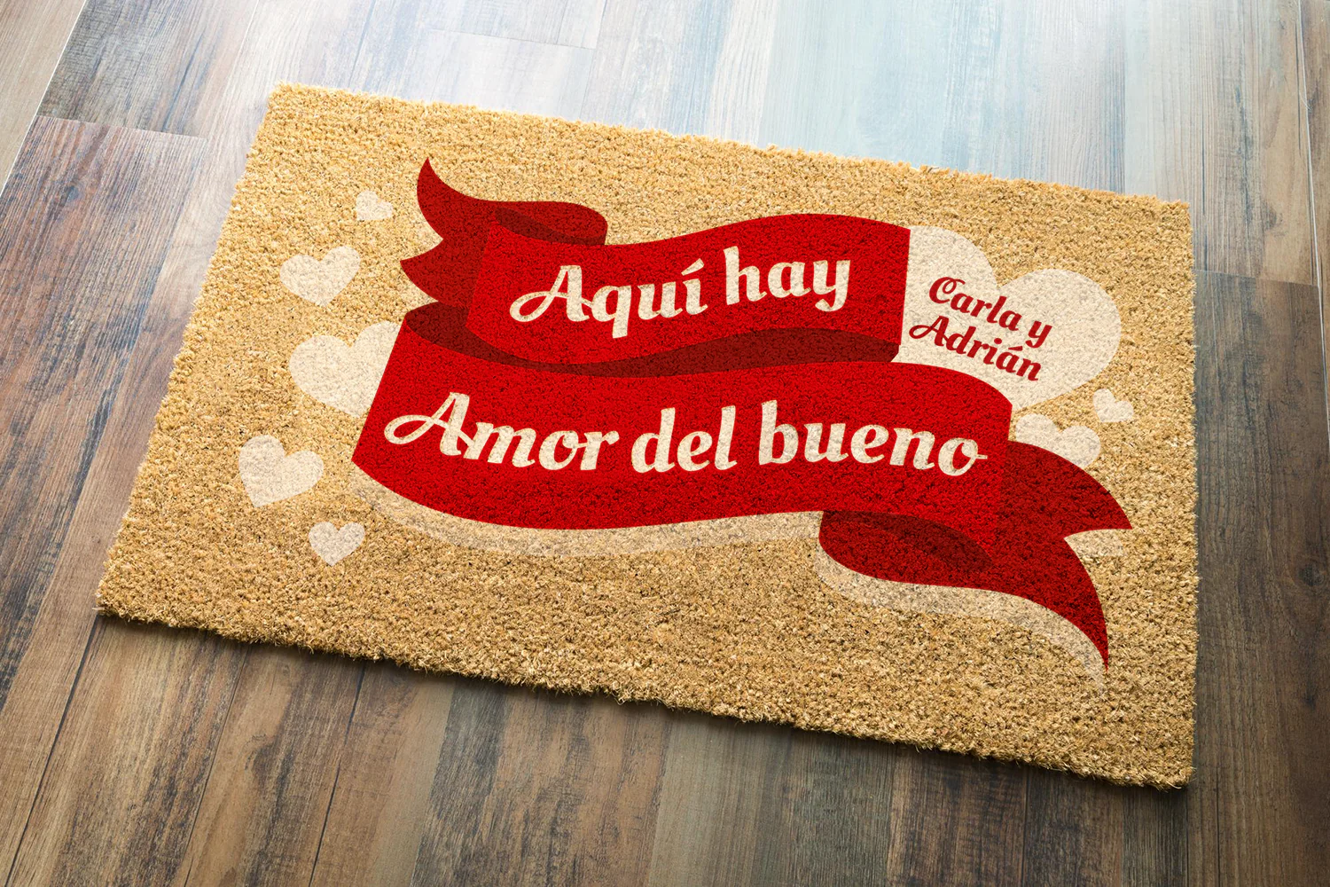 Felpudo personalizado Amor del bueno