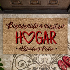 Felpudo personalizado Nuestro hogar
