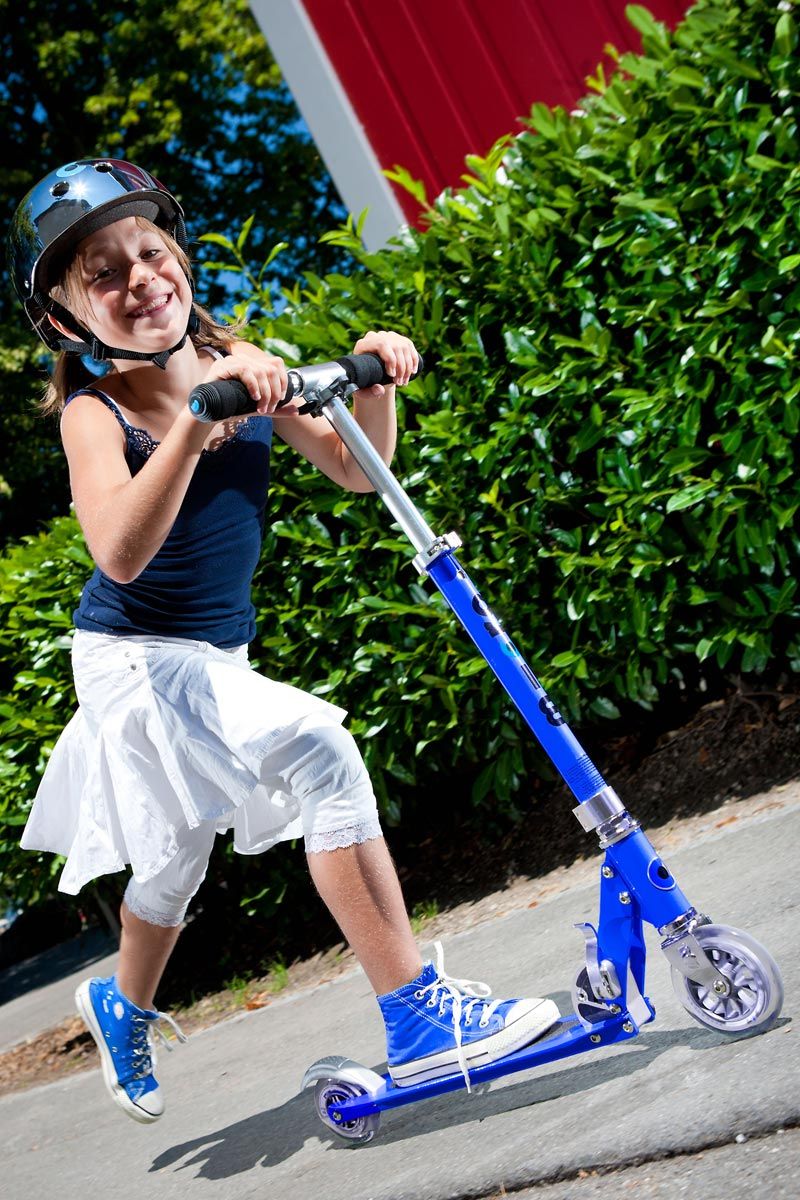 Patinete Micro Sprite Azul Zafiro Led