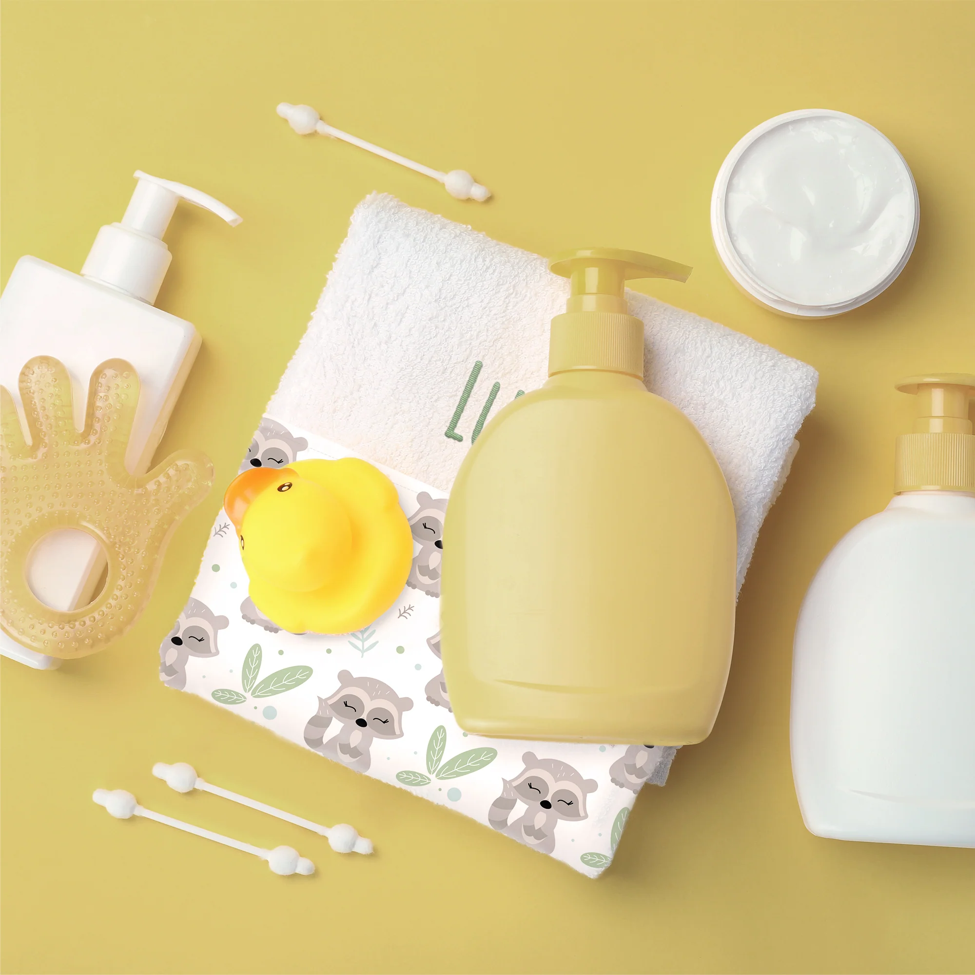 Toalla guardería personalizada Mapaches - Imagen 6